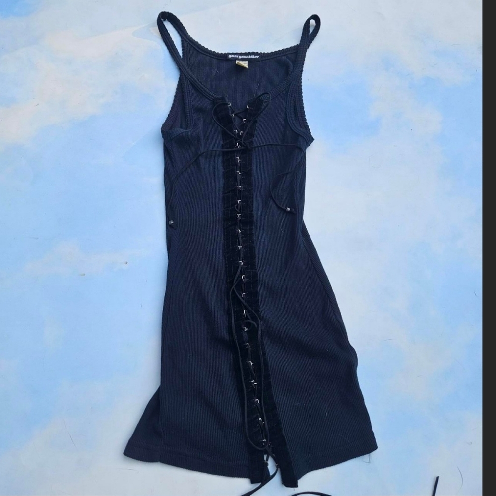Biker Tank Top Dress Goth Dress